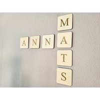 Holz-Buchstaben, Namensschild, Wandschild, Buchstaben Aus Holz, Für Die Wand 10x10 cm, Graviert, Ideen Zum Basteln/Bastel-Ideen Holz-Buchstaben, Namensschild, Wandschild, Buchstaben Aus Holz, Für Die Wand 10x10 cm, Graviert, Ideen Zum Basteln/Bastel-Ideen von AnnaMadeManufactur