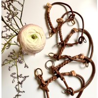 Zugstopp-Halsband Aus Rundleder, 6-8 Mm, Dunkelbraun, Pflanzlich Gegerbt von AnnaMariaAtelier