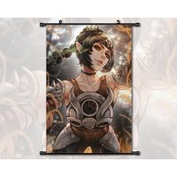 Anime Scroll Painting Baldur's Gate 3 Shadowheart Wall Art Hanging Poster Home Decor von AnnaPadStudio