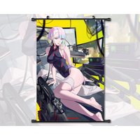 Anime Scroll Painting Cyberpunk Edgerunners Lucy Wall Art Hanging Poster Home Decor von AnnaPadStudio