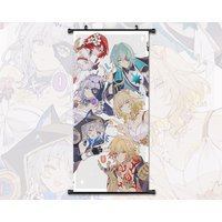 Anime Scroll Painting Honkai Star Rail Anaxa Mydei Aglaea Castorice Cipher Trianne Wall Art Hanging Tarot Poster Home Decor von AnnaPadStudio