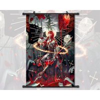 Anime Scroll Painting Honkai Star Rail Argenti Wall Art Hanging Poster Home Decor von AnnaPadStudio