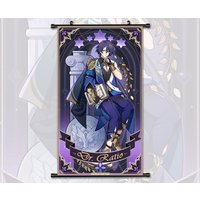 Anime Scroll Painting Honkai Star Rail Dr. Ratio Wall Art Hanging Poster Home Decor von AnnaPadStudio