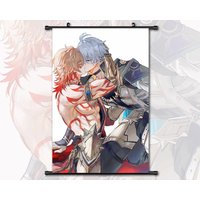 Anime Scroll Painting Honkai Star Rail Mydei Phainon Wall Art Hanging Poster Home Decor von AnnaPadStudio