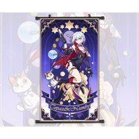 Anime Scroll Painting Honkai Star Rail Topaz Numby Wall Art Hanging Poster Home Decor von AnnaPadStudio