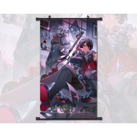 Anime Scroll Painting Zenless Zone Zero Zzz Ellen Joe Wall Art Hanging Poster Home Decor von AnnaPadStudio