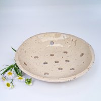 Keramik Obstsieb -Beerensieb - Getöpfert, Weiß, Geschenk Zu Jedem Anlass von AnnaValentinHandmade