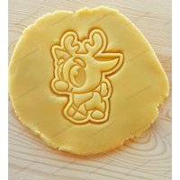 Weihnachtsmann-Rentier-Ausstechformen, Zuckerpasten-Ausstecher von Annacookiecutter