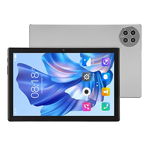 10 Zoll Tablet, 12 GB RAM, 256 GB ROM, Octa Core CPU Gaming Tablet für Android 12, Vorne 8 MP, Hinten 20 MP, Dual Kameras, Smart Tablet, 10.000 MAh Akku (Grau) von Annadue