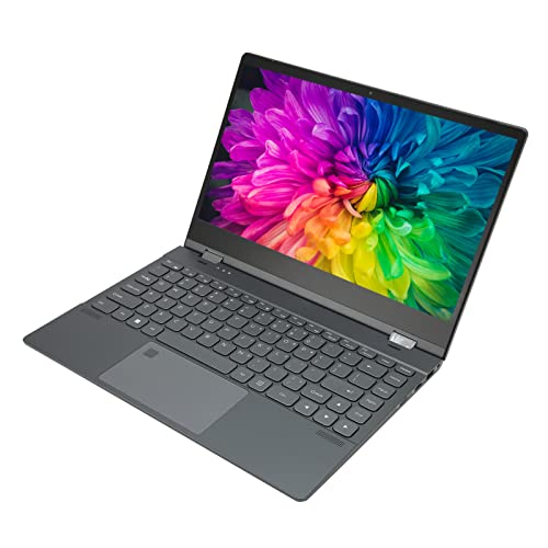 14,1-Zoll-Laptop mit FHD-IPS-4K-Touchscreen, um 360° Drehbarer Laptop mit 12G RAM, Intel N95-Prozessor, Fingerabdruckerkennung, Tastatur mit Hintergrundbeleuchtung, WLAN Usw (EU-Stecker 512 GB) von Annadue