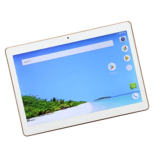 Annadue 10,1-Zoll- 8.0-Tablet, Tablet-Pad mit Dual-SIM-Kartensteckplatz, 2 GB RAM 32 GB ROM (TF Unterstützt), Quad Core, Dual-Kamera, WLAN, 4000-mAh-Akku (EU-Stecker) von Annadue