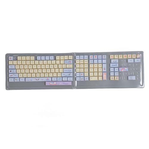 Annadue 133 Tasten PBT-Tastenkappen-Set XDA-Höhe für Mechanische Tastaturen, Ergonomisches Design, Verwendung für die Meisten Tasten auf Dem Markt von Annadue