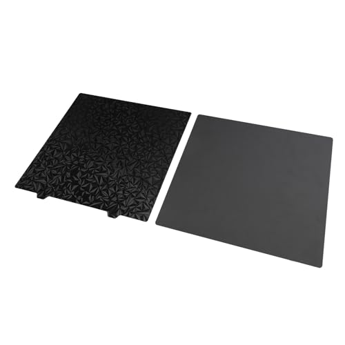 Annadue 3D Drucker PET PEI Bauplatte, 377 X 370 Mm Doppelseitige PET Diamantstruktur + PEI Pulver Stahlplatten Druckbett für Ender 5 Plus. (Stahlplatte und 1,5 mm Magnetaufkleber) von Annadue