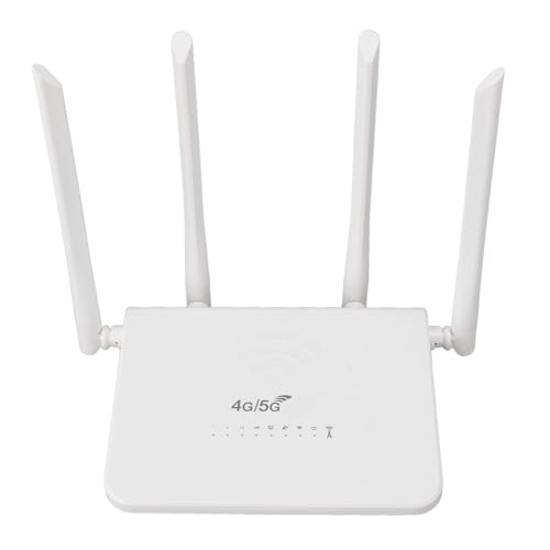 Annadue 4G LTE WLAN-Modem, 300 Mbit/s Hochgeschwindigkeits-Netzwerk, Mobiler WLAN-Hotspot für Europa, 16 Geräte, 4G-Band B1 3 5 7 8 20 40 4, 4 X 5 DBi High-Gain-Antennen von Annadue