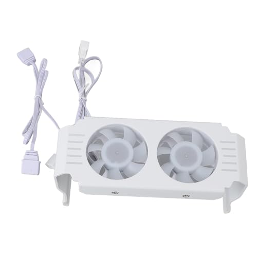 Annadue Computer Memory RAM Kühler, 5 V 3 Pin Argb Memory Heatkolben RAM Kühler Lüfter PWM Temperaturregelung Dual Lüfterkühler für DDR DDR2 DDR3 DDR4 DDR5 (WHITE) von Annadue