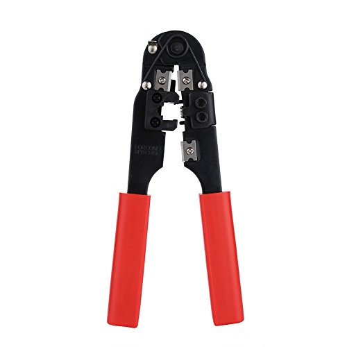 Annadue Drahtkabel-Crimpzange Werkzeug Rot Modularer Abisolierzangen-Crimper Geeignet für 8P8C/rj45 von Annadue