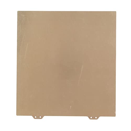 Annadue Flexible Federstahl-Bauplatte für Vyper, 3D-Druckerplattform 265 X 250 Mm PEI-Stahlplatte Bauflächenreparatur Ersatz 3D-Druckerzubehör (Goldene Stahlplatte) von Annadue