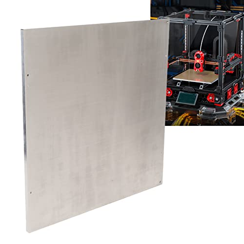 Annadue Hot Bed Support Plate, Aluminiumlegierung Z Achsen 3D Drucker Hot Bed Platform für Voron 2.4 3D Drucker, 3D Drucker Ersatzteile, 355,6 X 355,6 X 7,7 Mm, Silber von Annadue