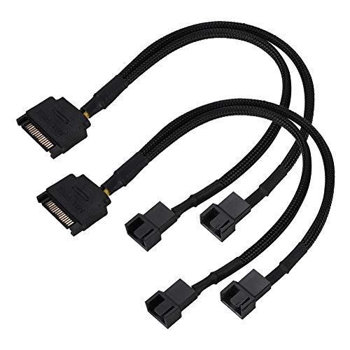 Annadue Kühlungslüfterwandlerkabel, 2pcs Kühllüfteradapterkabel 22AWG für Büro für Zuhause Annadue Kühlungslüfterwandlerkabel, 2pcs Kühllüfteradapterkabel 22AWG für Büro für Zuhause von Annadue