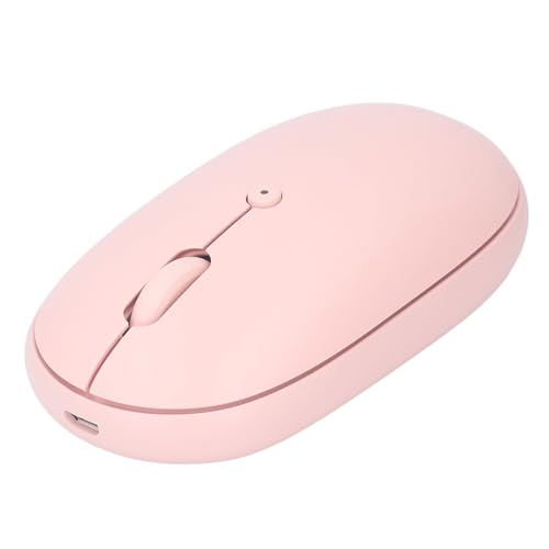 Annadue Maus, Wiederaufladbare Stille Maus 1600 DPI, Unterstützung für -Computer, Telefon oder -Tablet, IOS-Tablet (für OS13 oder höher) (PINK) von Annadue