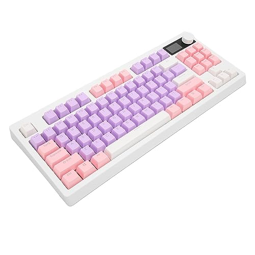 Annadue Mechanische Tastatur mit 87 Tasten, OEM Höhe, Vollfarbbildschirm, Hot Swap fähigeMode Gaming Tastatur mit Volltasten, Computertastatur mit RGB Hintergrundbeleuchtung. von Annadue