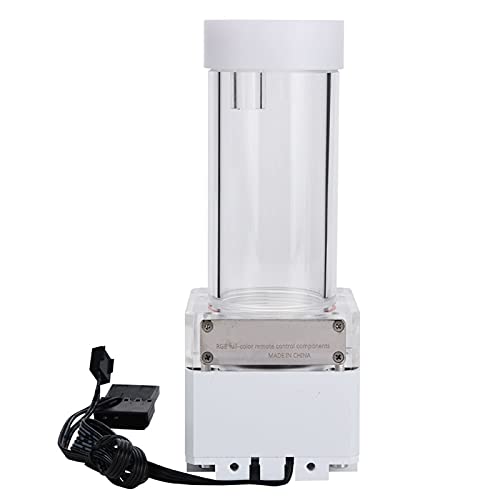 Annadue PC Pump Reservoir Combo, 120 Mm/170 Mm 800 L/h Integrierte Transparente Kühlwassertankpumpe mit Schneller Wärmeableitung, Wärmetauscher für Computer-Wasserkühlungskühler (17cm) von Annadue