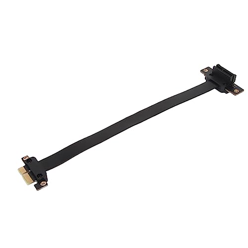 Annadue PCIe 3.0 Verlängerungskabel, Dual 90 Grad Rechtwinklige PCIe 3.0 Riser Karte, Flexibler Hochgeschwindigkeits Extender Riser Kabel Ersatz für Netzwerkkarten, Drahtlose Karten (30cm) von Annadue