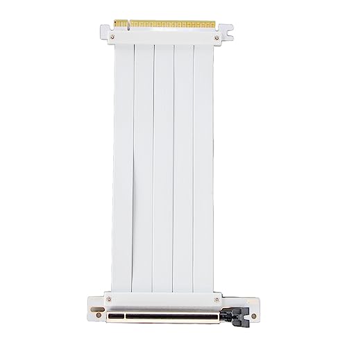 Annadue PCIe 4.0 Riser Kabel, 90 Grad PCI E 4.0 X16 Flex Erweiterungskarten Erweiterungsanschluss, PCIe 4.0 X16 Grafikkarten Verlängerungskabel, PCIe 4.0 X16 Adapterkartenkabel Adapter. (Weiss) von Annadue