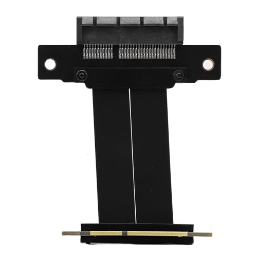 Annadue PCIe 4.0 Riser Kabel, PCIe 4.0 X4 Gen 4 GPU Grafikkartenverlängerungskabel Männlich 90 ° Bis Weiblich 180 ° für M.2, WLAN, USB, Capture Card, SSD RAID Karte, GPU usw (5cm) von Annadue