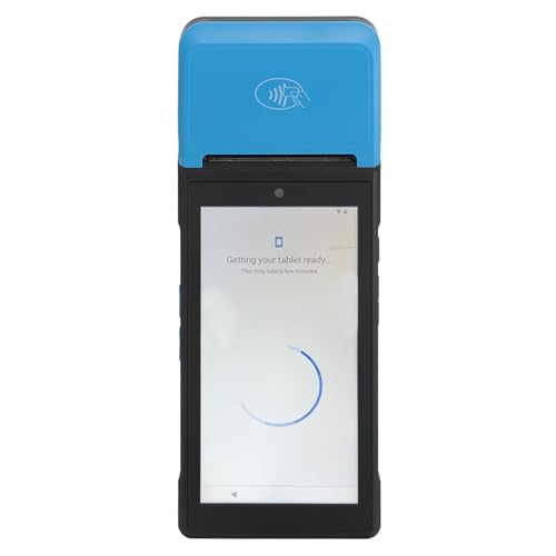 Annadue POS PDA Belegdrucker, 5,5 Zoll Touchscreen 1080P Thermodrucker für 12.0, WLAN, NFC, USB OTG, Tragbarer Mobiler Drucker für Imbisswagen, Restaurants, Geschäfte (Eurasien) von Annadue