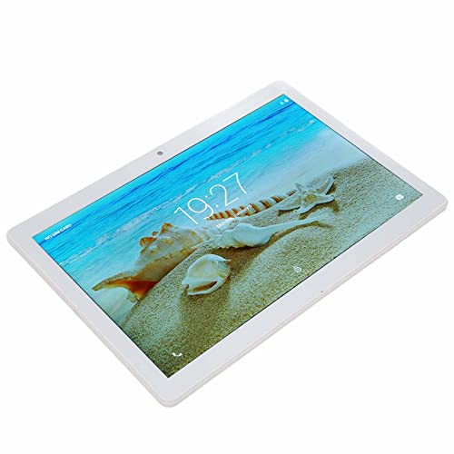 Annadue Tablet 10 Zoll, MT6592 Octa Core, 2 GB RAM + 32 GB ROM, Erweiterbar auf 128 GB, G&P-Touchscreen, 2 MP Front- + 5 MP Rückkamera, Unterstützt WiFi//GPS Tablet PC, Weiß (EU-Stecker) von Annadue