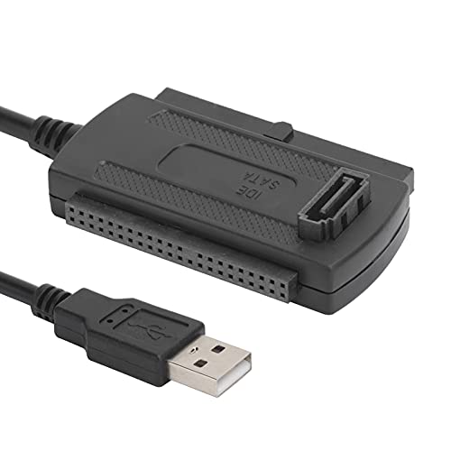 Annadue USB zu IDE SATA Adapter, USB 2.0 zu SATA PATA IDE 2.5 3.5 SSD Konverterkabel, Seriell zu Paralleler USB Festplattenadapter für 2000/ME/XP/Vista/7/OS X von Annadue