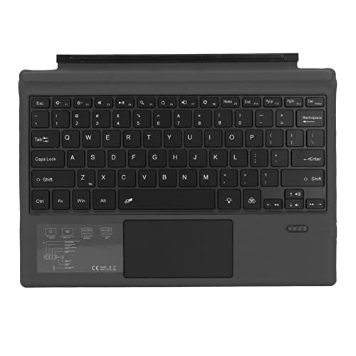 Annadue Ultraflache Tragbare Drahtlose -Tastatur mit Touchpad für Microsoft Surface Pro3, Pro4, Pro5, Pro6, Pro7, 7 Plus, Eingebauter Wiederaufladbarer Akku, 7-farbige von Annadue