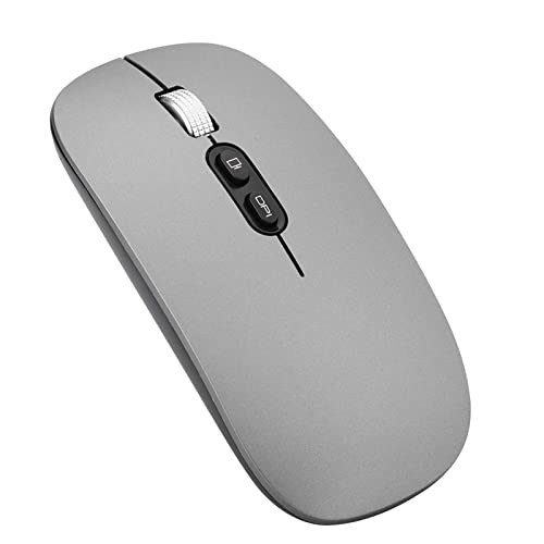 Annadue Wiederaufladbare Optische Ergonomische Drahtlose Maus, Computermaus, Tragbares Kissen für das Heimbüro (Grau) von Annadue