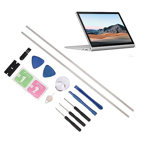 Annadue rutschfeste Stoßstangenfüße Streifen Set für Surface Book 1 2 3, 15 Zoll Gummifußstreifen Set mit Werkzeug, Langlebiger, Rutschfester Stoßstangenfüße Ersatz für Laptop von Annadue