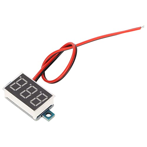 DC4‑40 V Digital Voltmeter, 0,36 Zoll LED 2 Drähte DIY Spannungsprüfer, Messgerät Tester, mit Stabiler Hoher Messgenauigkeit.(Rot) von Annadue
