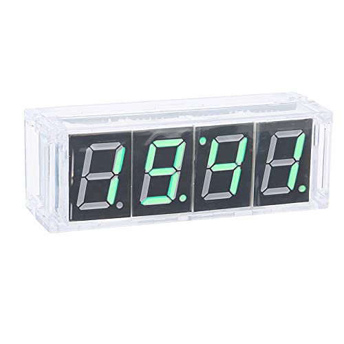 DIY-Digital-LED-Uhr-Kit, Automatische Anzeige von Zeit und Temperatur, Elektronisch (Grün) von Annadue