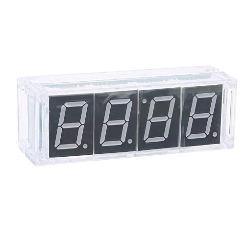 DIY Digital LED Uhr Kit, Einfache Installation, Automatische Anzeige für Zeit/Temperatur/Datum (Rot) von Annadue