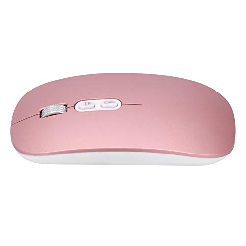 Drahtlose Maus, 2.4G/Bluetooth5.0 Dual-Modus Drahtlose Optische Maus Silent Charging Mouse Plug-and-Play-Spiel Office-Maus,3 Einstellbare DPI,für Allgemeine Desktop- und Notebook-Computer (Roségold) von Annadue