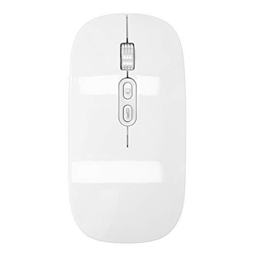 Drahtlose Maus, 2.4G/Bluetooth5.0 Dual-Modus Drahtlose Optische Maus Silent Charging Mouse Plug-and-Play-Spiel Office-Maus,3 Einstellbare DPI,für Allgemeine Desktop- und Notebook-Computer (Weiss) von Annadue