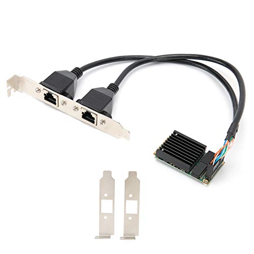 Ethernet Netzwerkkarte für Intel 82583V, PCI-E Adapter Gigabit Dual RJ45 Anschluss, für Industriecomputer, Embedded Computer, Single Board Computer. von Annadue