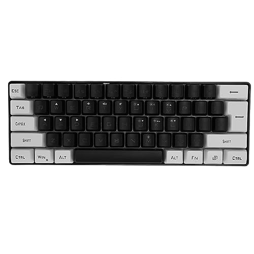 Mechanische Gaming-Tastatur, RGB-hintergrundbeleuchtete 61-Tasten-Kompakttastatur, Ergonomische Mechanische Computertastatur für Win 98 NT 2000, für Win XP 7 8 10, für OS X Usw von Annadue