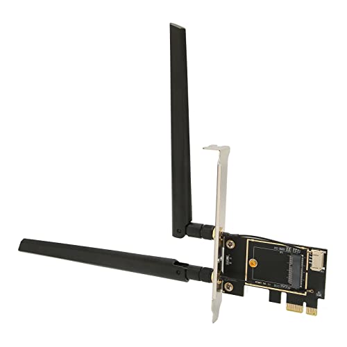 Annadue NGFF M.2 zu PCIE Adapterkarte Plug and Play Wireless Netzwerkadapterkarte mit Abdeckantenne (Elite-Modell-Antennenabdeckung) von Annadue