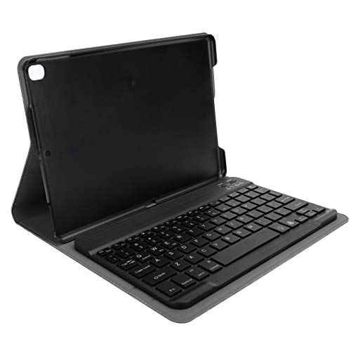 Tablet Tastaturschale, Schutzhülle mit Tastatur, Lederabdeckung Abnehmbare Hülle mit Stiftschlitz, geeignet zum Arbeiten, Schreiben oder Ansehen von Videos.(schwarz) von Annadue