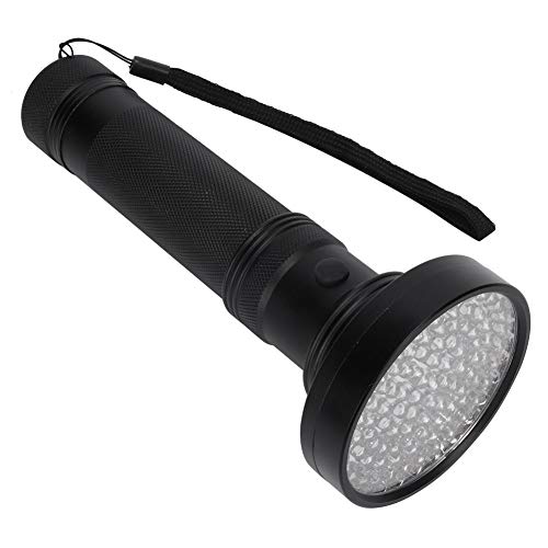 Taschenlampe 100 LED Lampen mit Hängeseil Druckschalter Kosmetische Maskenerkennungs Taschenlampe(Schwarz) von Annadue