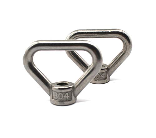 2 Stück M14 304 Edelstahl Heavy Duty Hebeöse Mutter Dreieck Form Schraubverschluss von Annakideya