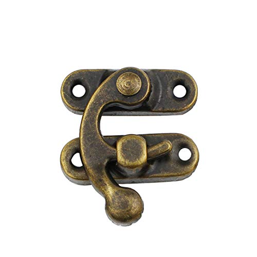 20 Stück Antike Vintage Riegel Antik Bronze Farbe Linke Schwenkarm Schnalle Haken Schloss Hasp von Annakideya
