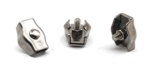 304 Edelstahl Drahtseilklemme Kabelseil Einzelklemme M2 20 Stück 304 Edelstahl Drahtseilklemme Kabelseil Einzelklemme M2 20 Stück von Annakideya