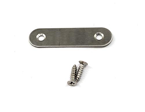 Edelstahl-Eckwinkel, flach, gerade Platte, Gelenkverbinder, Packung mit 20 Stück, mit notwendigen Schrauben, Größe 57 x 16 mm Edelstahl-Eckwinkel, flach, gerade Platte, Gelenkverbinder, Packung mit 20 Stück, mit notwendigen Schrauben, Größe 57 x 16 mm von Annakideya
