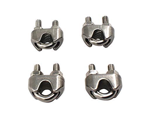 M12 4 Stück Edelstahl Kabelklemme Drahtseilklemme M12 4 Stück Edelstahl Kabelklemme Drahtseilklemme von Annakideya